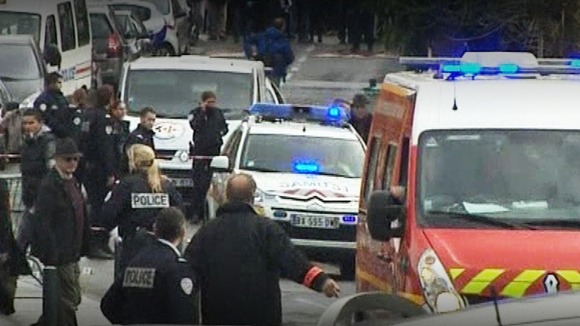 Scene of the Toulouse shooting