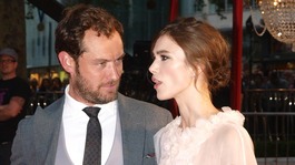 ude Law and Keira Knightley arrive for the world premiere of 'Anna Karenina' in Leicester Square.