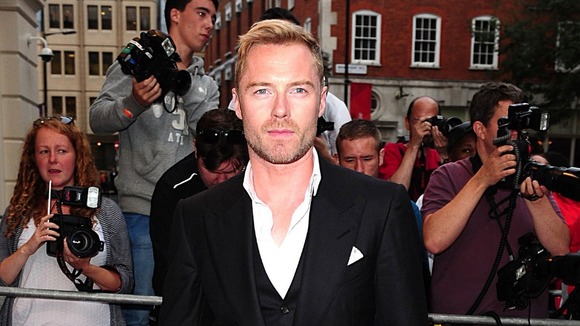 Pop Star Ronan Keating on the red carpet.
