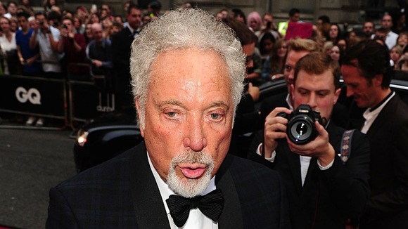 Pop star Sir Tom Jones meets fans at the awards.