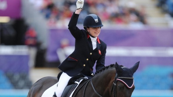Natasha Baker clinches dressage gold.