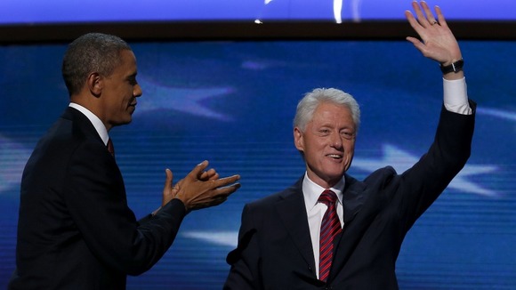 Barack Obama and Bill Clinton