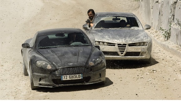 Bond's 2008 Aston Martin sports car, from Quantum of Solace, is expected to fetch between £100,000 and £150,000