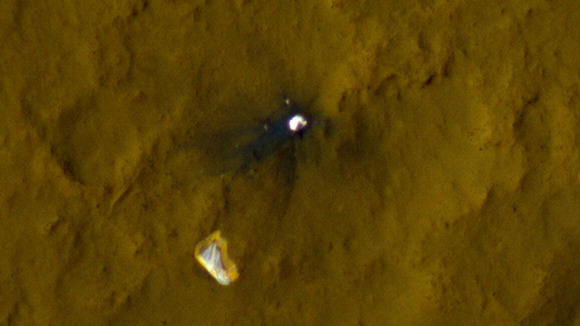 Observing the tracks over time will provide information on how the surface changes as dust is deposited and eroded