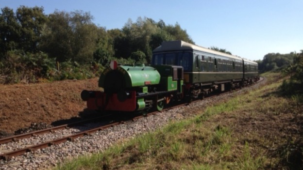 Train on Swanage steam railway