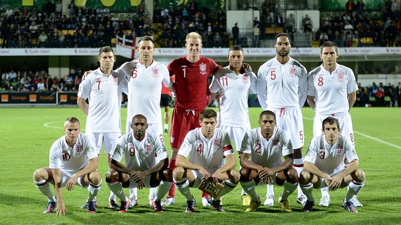 England starting team against Moldova