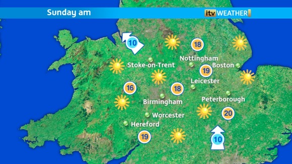 Sunday morning weather