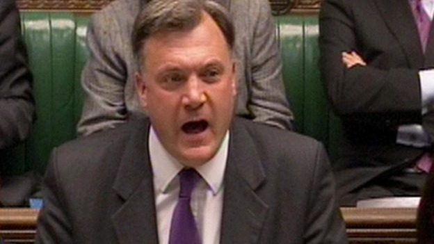 Shadow Chancellor Ed Balls.