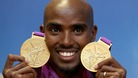 Olympic track hero Mo Farah who has revealed he was driven to win double gold so his newly-born twins would have one each.