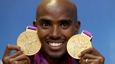 Olympic track hero Mo Farah who has revealed he was driven to win double gold so his newly-born twins would have one each.