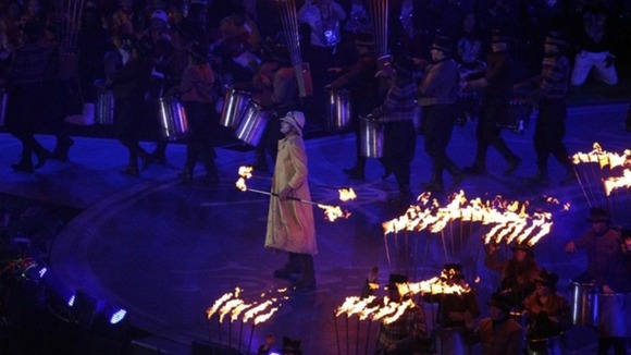 Festival of flame in the Olympic Stadium