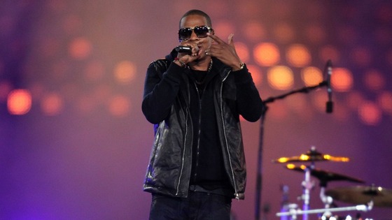 Jay-Z performs during the Closing Ceremony for the London Paralympic Games 2012 