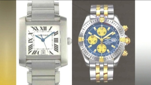 Cartier and Breitling watch