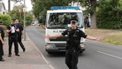 The bomb disposal unit arriving
