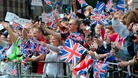 Crowds at Olympic parade