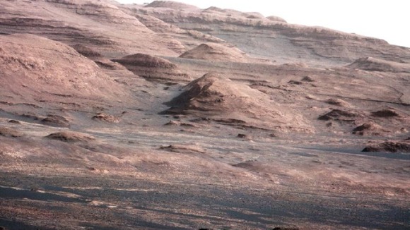 The base of Mount Sharp on Mars