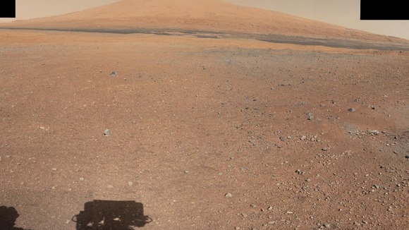 Landing site and highest point of Mount Sharp