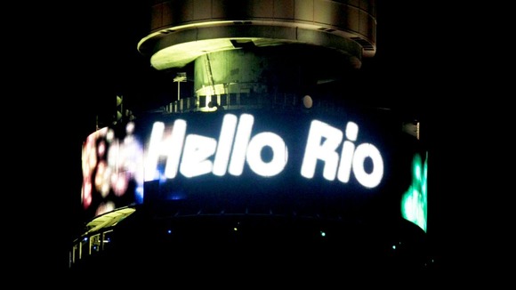 A message saying 'Hello Rio' is displayed at the top of the BT Tower 