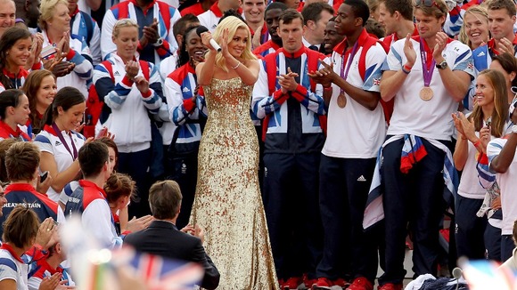 Katherine Jenkins singing the national anthem