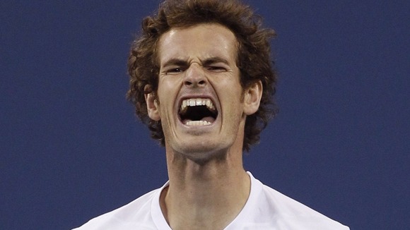 Andy Murray after losing a point in the final