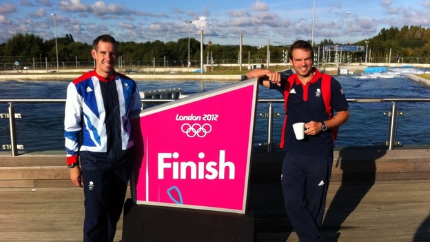 Etienne Stott (left) and Tim Baillie won gold in the men's canoe slalom.