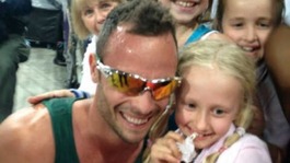 Pollyanna Hope with Oscar Pistorius.