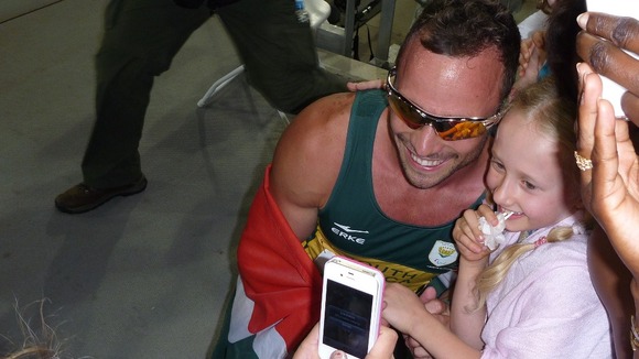 Pollyanna Hope with Oscar Pistorius.