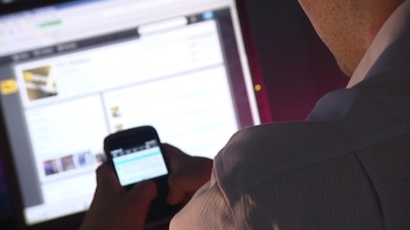 Person on phone