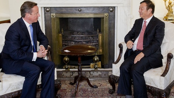 David Cameron meets Ren Zhengfei