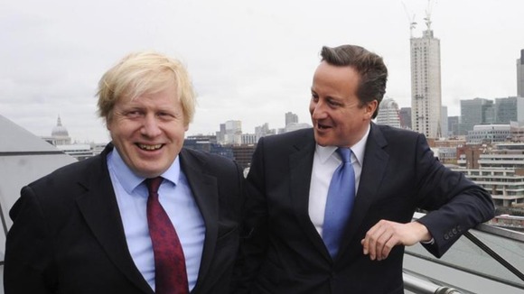 Boris Johnson and David Cameron.