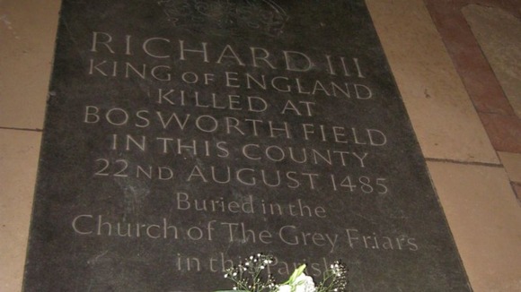 Memorial stone for King Richard III