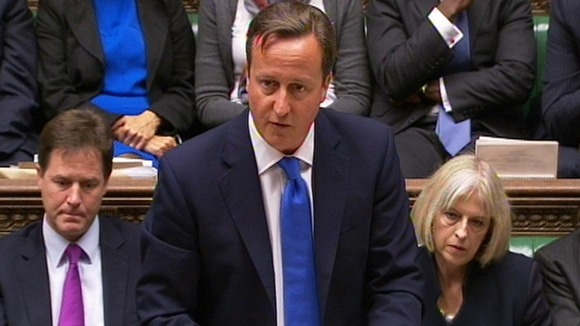 David Cameron delivers a statement in the House of Commons on the Hillsborough report