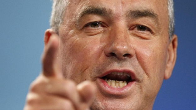 General Secretary of the Trade Unions Congress address their conference in 2009
