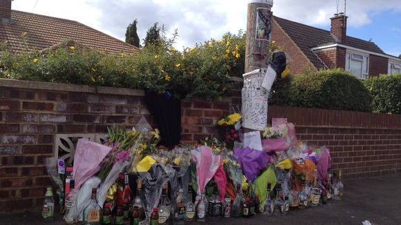 The scene of Delaney Brown's murder