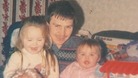 Alan McGlone with his young daughters Amy and Claire