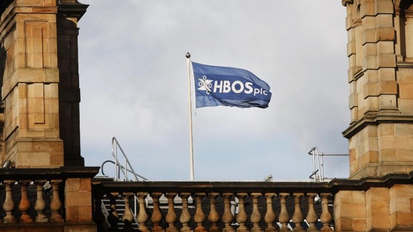 A general view of the Halifax Bank of Scotland (HBOS) headquarters in Edinburgh