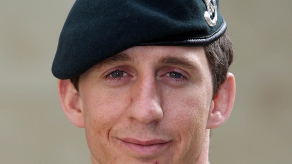 Serjeant Deacon Cutterham of The Rifles who is to receive the Conspicuous Gallantry Cross.