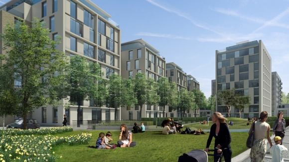 An artist's impression of the finished development.