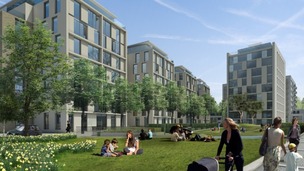 An artist's impression of the finished development.