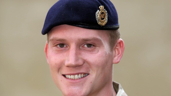 Sapper Benjamin McMurray from the Royal Engineers.