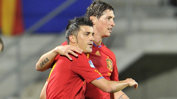 David Villa and Fernando Torres