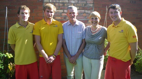 Aaron Miles, Ben Holland, Graham Warriner, Alyson Warriner and Andrew McNulty.