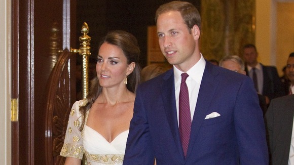 The Duke and Duchess of Cambridge for a royal banquet in Malaysia