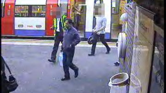 CCTV still of Dr Farooq's movements on 16th September 2010.