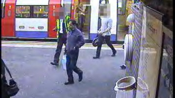 CCTV still of Dr Farooq's movements on 16th September 2010.