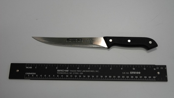 Schinken Messer kitchen knife, of the kind found at the scene.