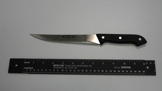 Schinken Messer kitchen knife, of the kind found at the scene.