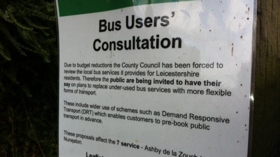 Poster in the village of Fenny Drayton