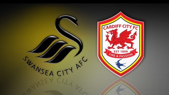Swansea and Cardiff badges