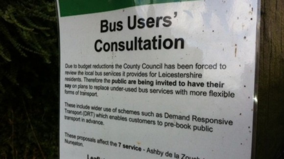 The consultation poster in the village